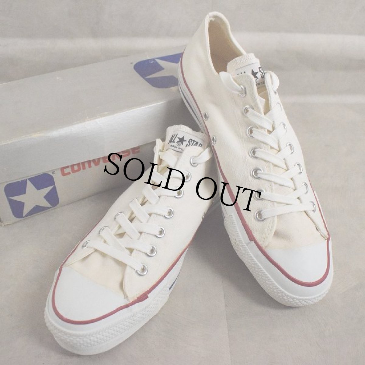 画像1: 80's CONVERSE ALLSTAR USA製 当て布 箱付 10 (1)