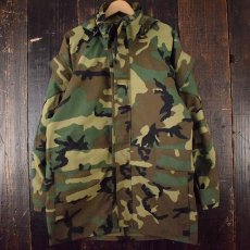 画像1: 90's U.S.MILITARY ECWCS GORE-TEX ウッドランドカモ パーカ SMALL-LONG (1)