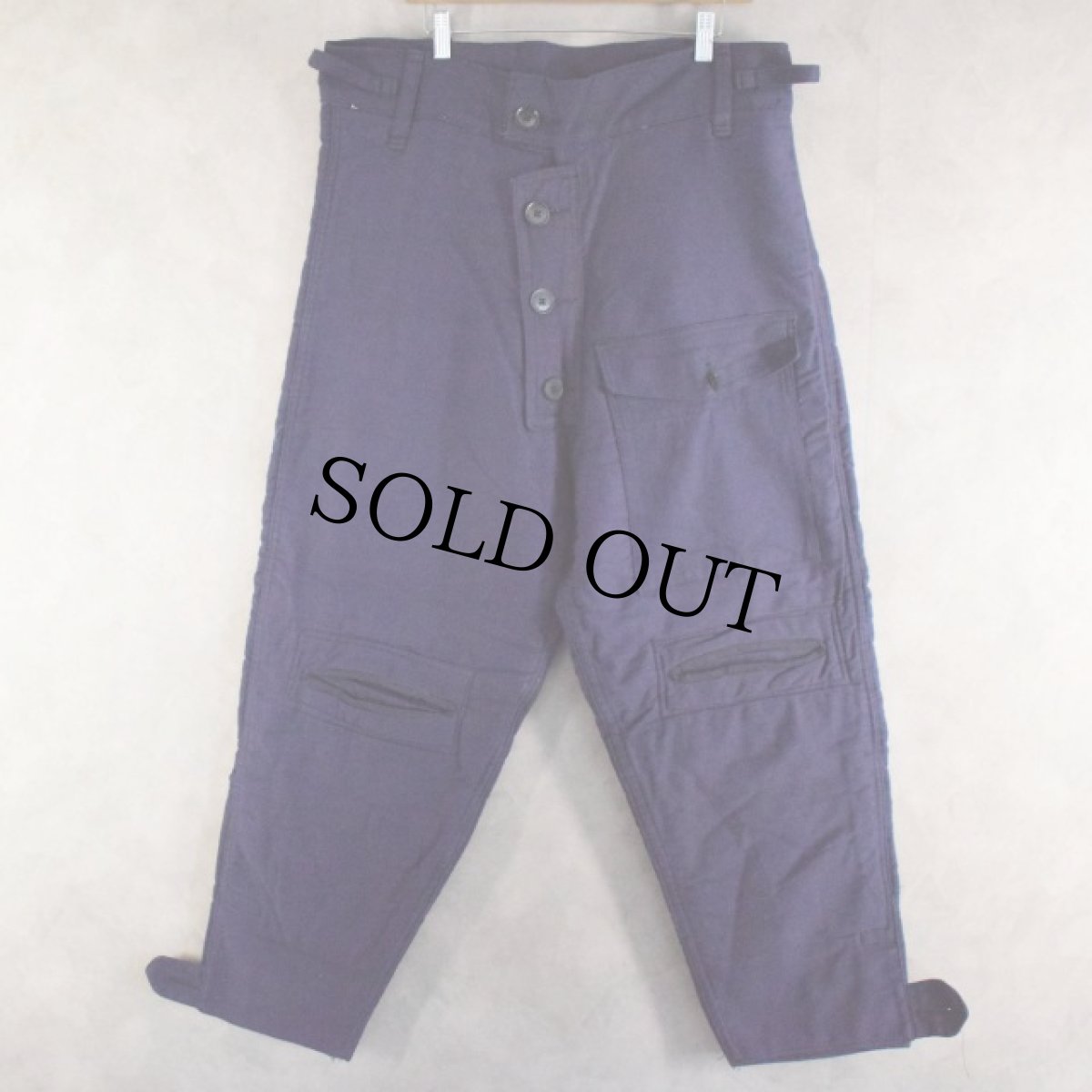 画像1: 50's ROYAL NAVY SUBMARINE TROUSERS W30-38 (1)