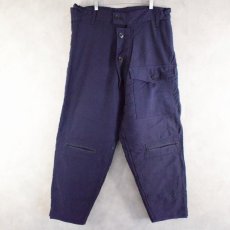 画像1: 50's ROYAL NAVY SUBMARINE TROUSERS W30-39 (1)