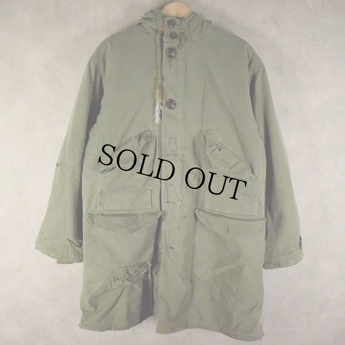 画像1: 40〜50's U.S.ARMY/U.S.AIR FORCE M-45 OVERCOAT (1)