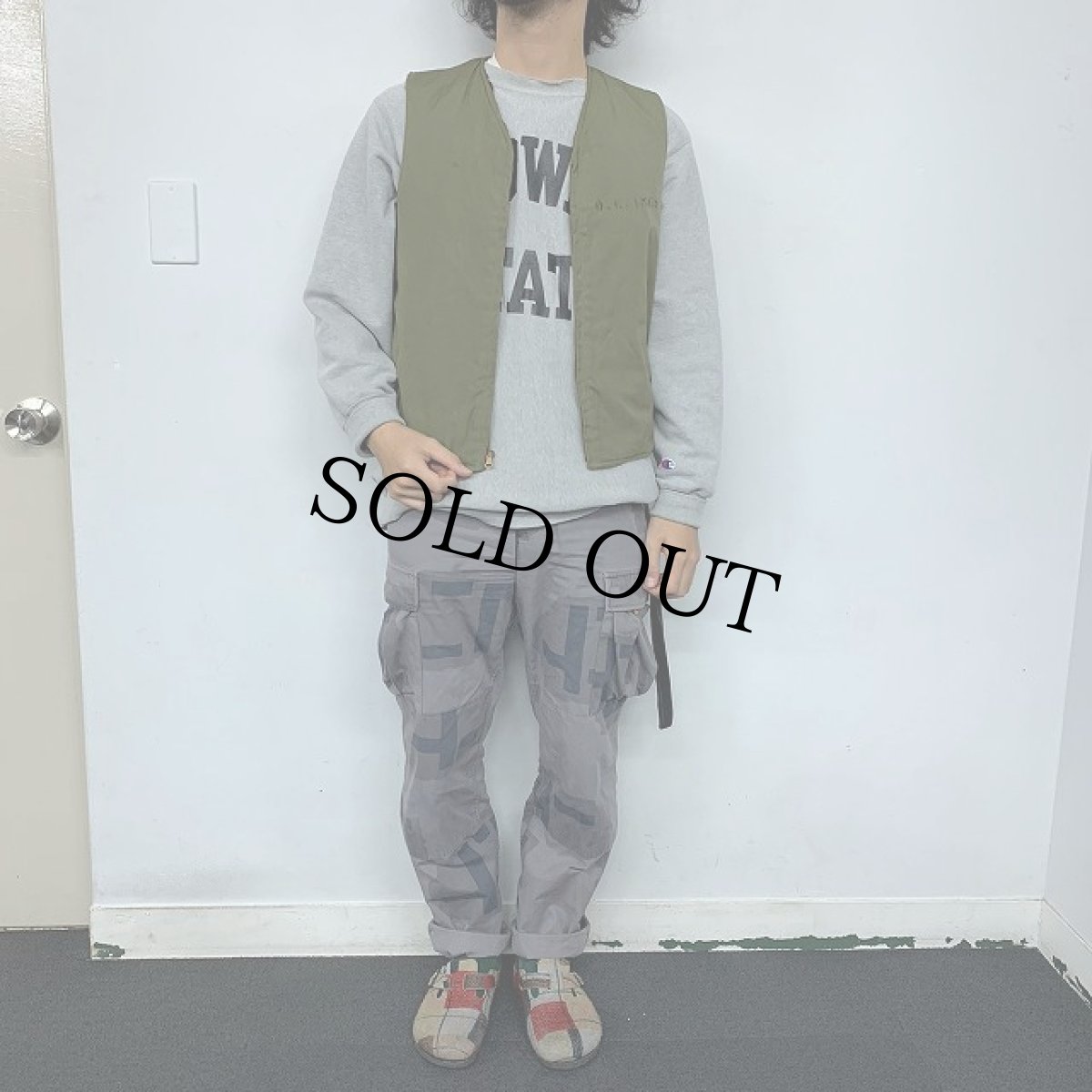 画像2: 40's US.NAVY アルパカデッキベスト (2)