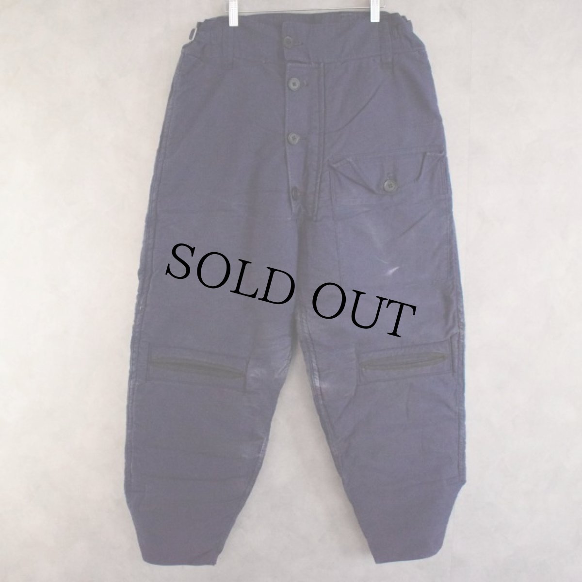 画像1: 50's ROYAL NAVY SUBMARINE TROUSERS W28-38 (1)