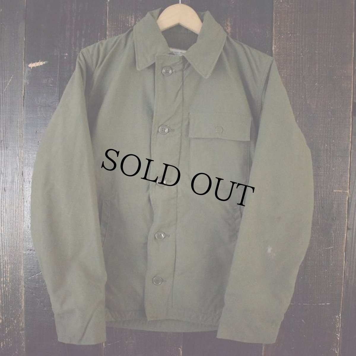 画像2: 70's U.S.NAVY A-2 ステンシル入り デッキジャケット SMALL (2)