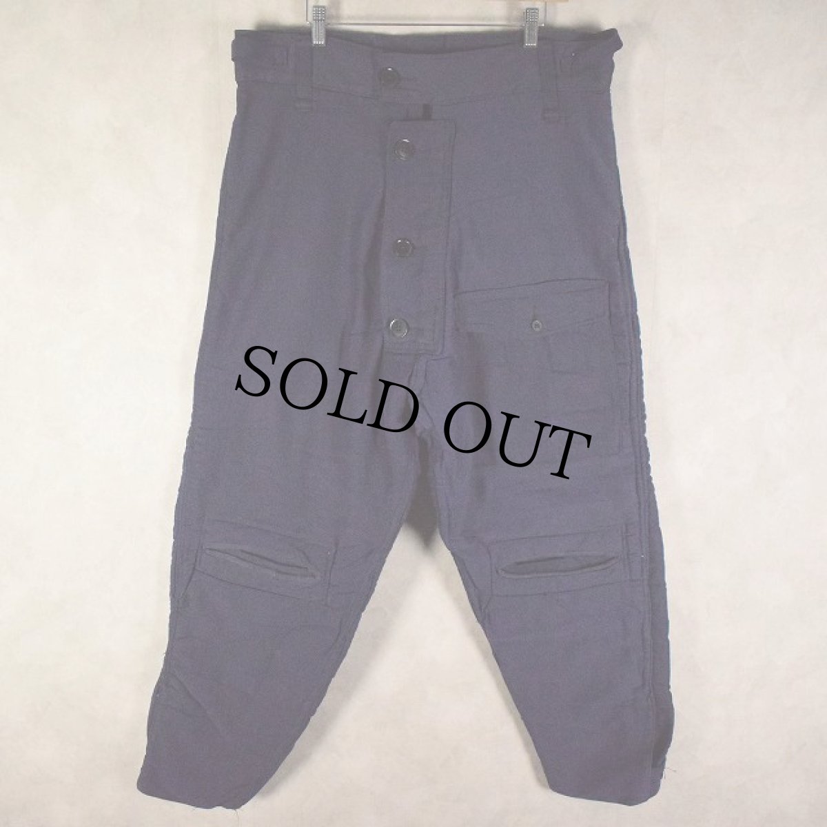 画像1: 50's ROYAL NAVY "SUBMARINE" ARCTIC TROUSERS DEADSTOCK (1)