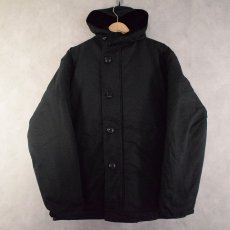 画像1: 80's ROYAL CANADIAN NAVY INTERMEDIATE COLD WEATHER PARKA MEDIUM/LONG (1)