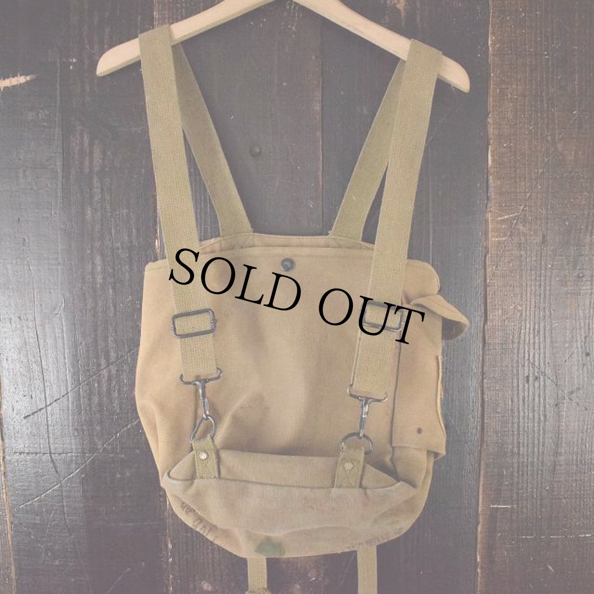 画像2: ミリタリー カスタムワッペン キャンバスミュゼットバッグ (2)