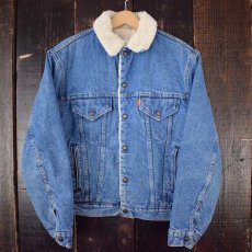 画像1: 70's Levi's 70608 USA製 デニムボアジャケット 40 (1)