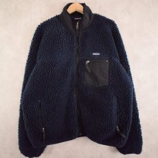 画像1: patagonia USA製 クラシックレトロカーディガン ネイビー L (1)