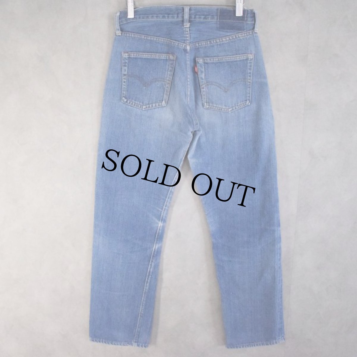 画像2: 70's LEVI'S 505 BIGE デニムパンツ 耳付き W28 (2)