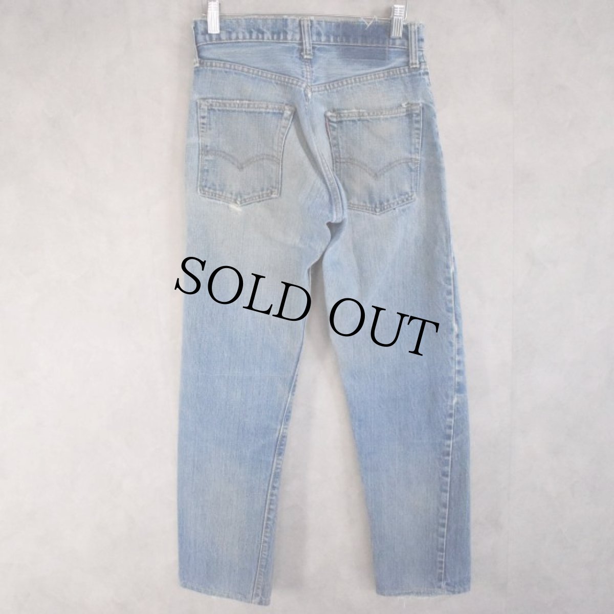 画像2: 70's LEVI'S 505 BIGE デニムパンツ W27 (2)