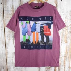 画像1: 90's The Muppets USA製 "KERMIE HILFLIPPER" TOMMYパロディTシャツ L 未使用タグ付き (1)