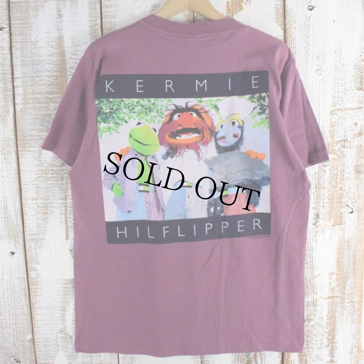 画像2: 90's The Muppets USA製 "KERMIE HILFLIPPER" TOMMYパロディTシャツ L 未使用タグ付き (2)