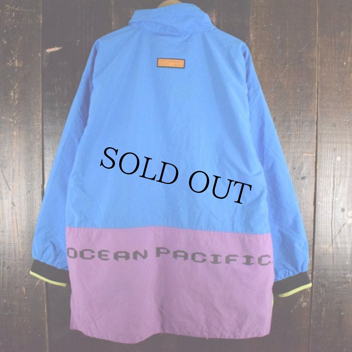 画像2: 90's Ocean Pacific "TECH" ナイロンプルオーバー L (2)