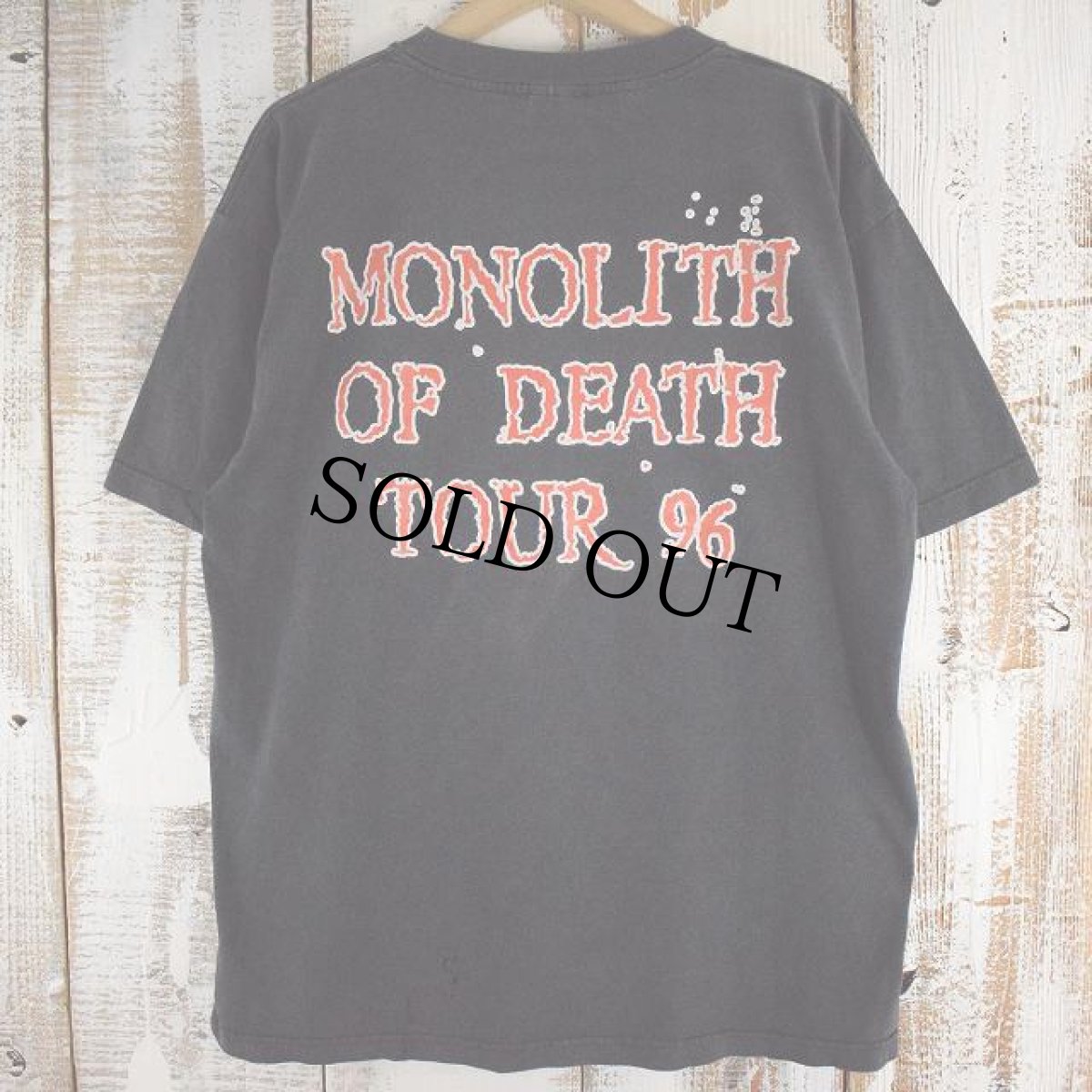 画像2: 90's CANNIBAL CORPSE "Monolith of Death Tour 96" デスメタル・バンドツアーTシャツ XL (2)