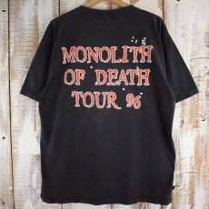 画像2: 90's CANNIBAL CORPSE "Monolith of Death Tour 96" デスメタル・バンドツアーTシャツ XL (2)