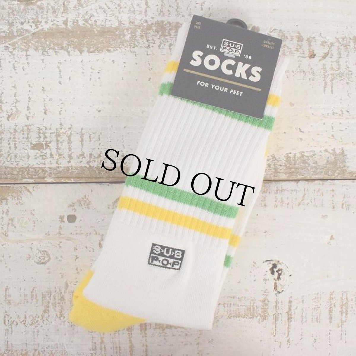 画像1: SUB POP "SP LOGO SOCKS" (1)