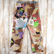 画像2: Bizzrad Levi's "Patchworked Japanese denims" パッチワークデニムパンツ W35 (2)