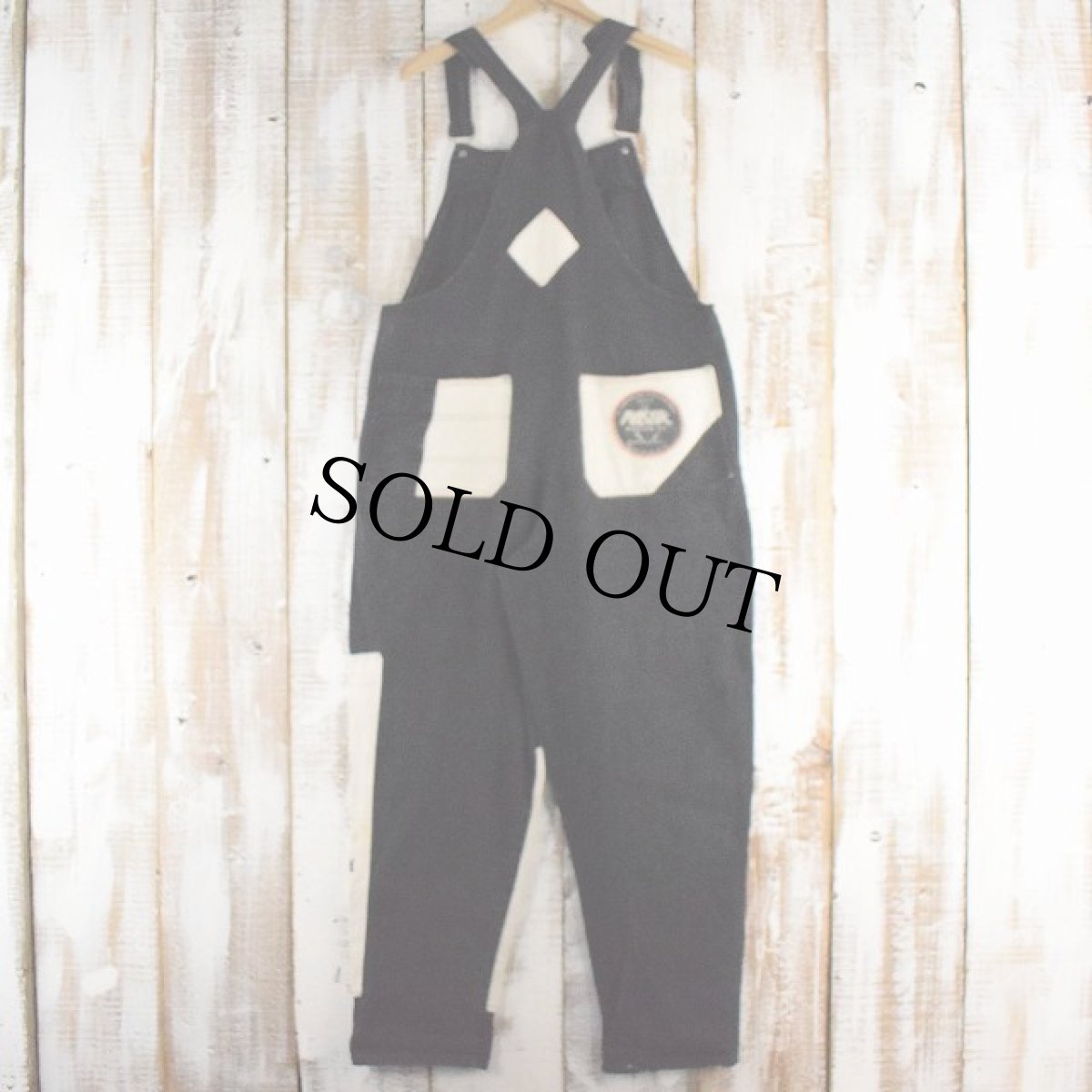 画像2: MASTIK WORLDWIDE USA製 ハンドペイント 2トーンオーバーオール XL (2)