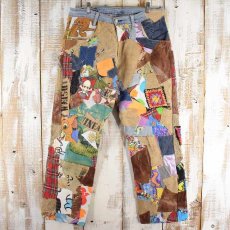 画像1: Bizzrad Levi's "Patchworked Japanese denims" パッチワークデニムパンツ W35 (1)