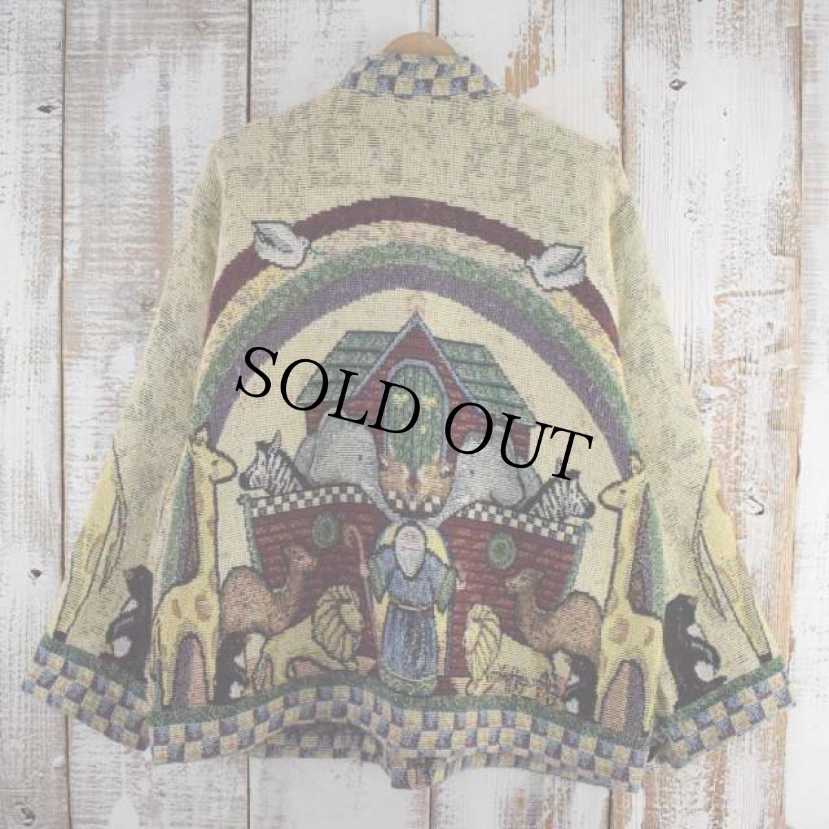 画像2: USA製 アニマル柄 ゴブラン織りジャケット L (2)