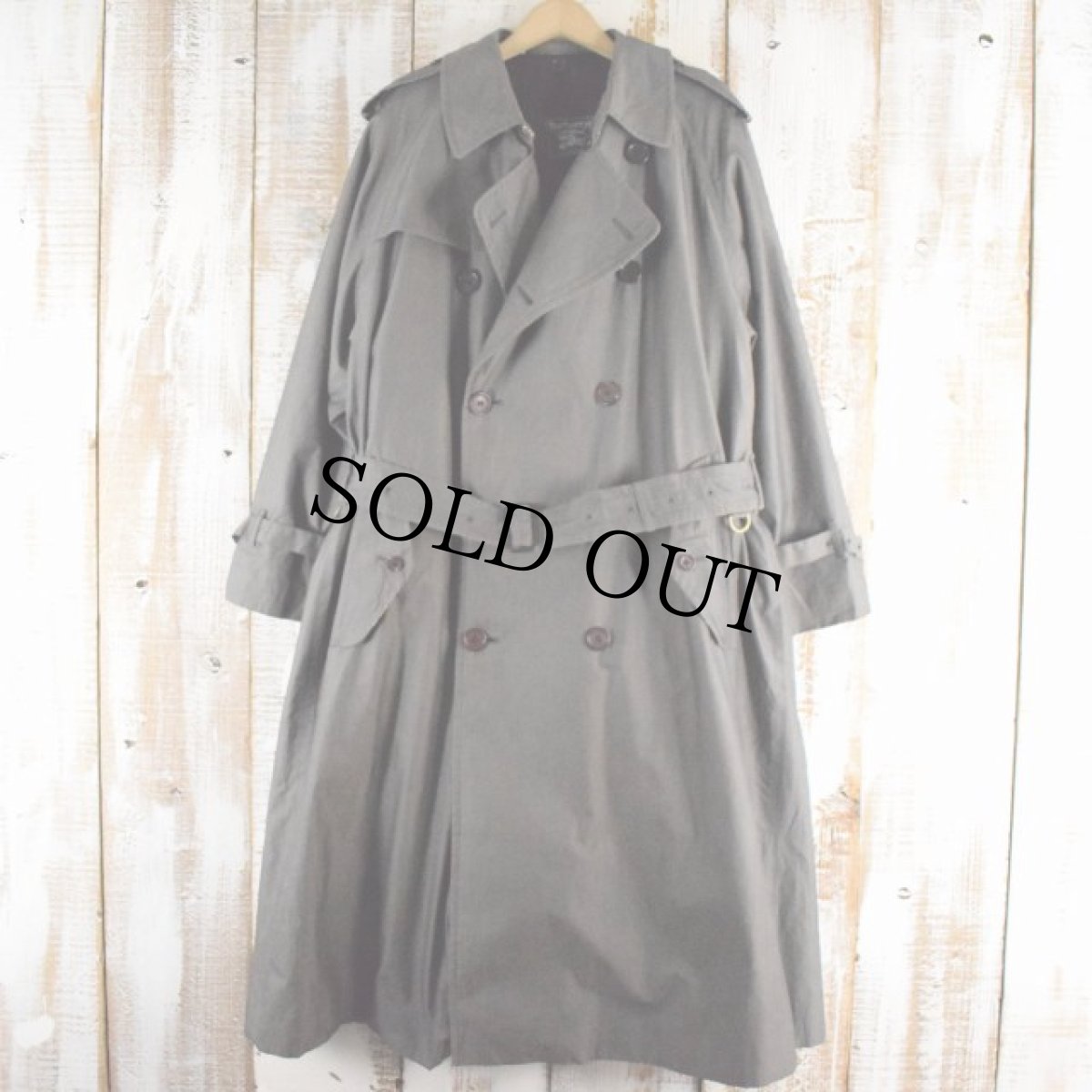画像2: 80's〜 Burberrys ENGLAND製 ライナー付き 一枚袖トレンチコート (2)