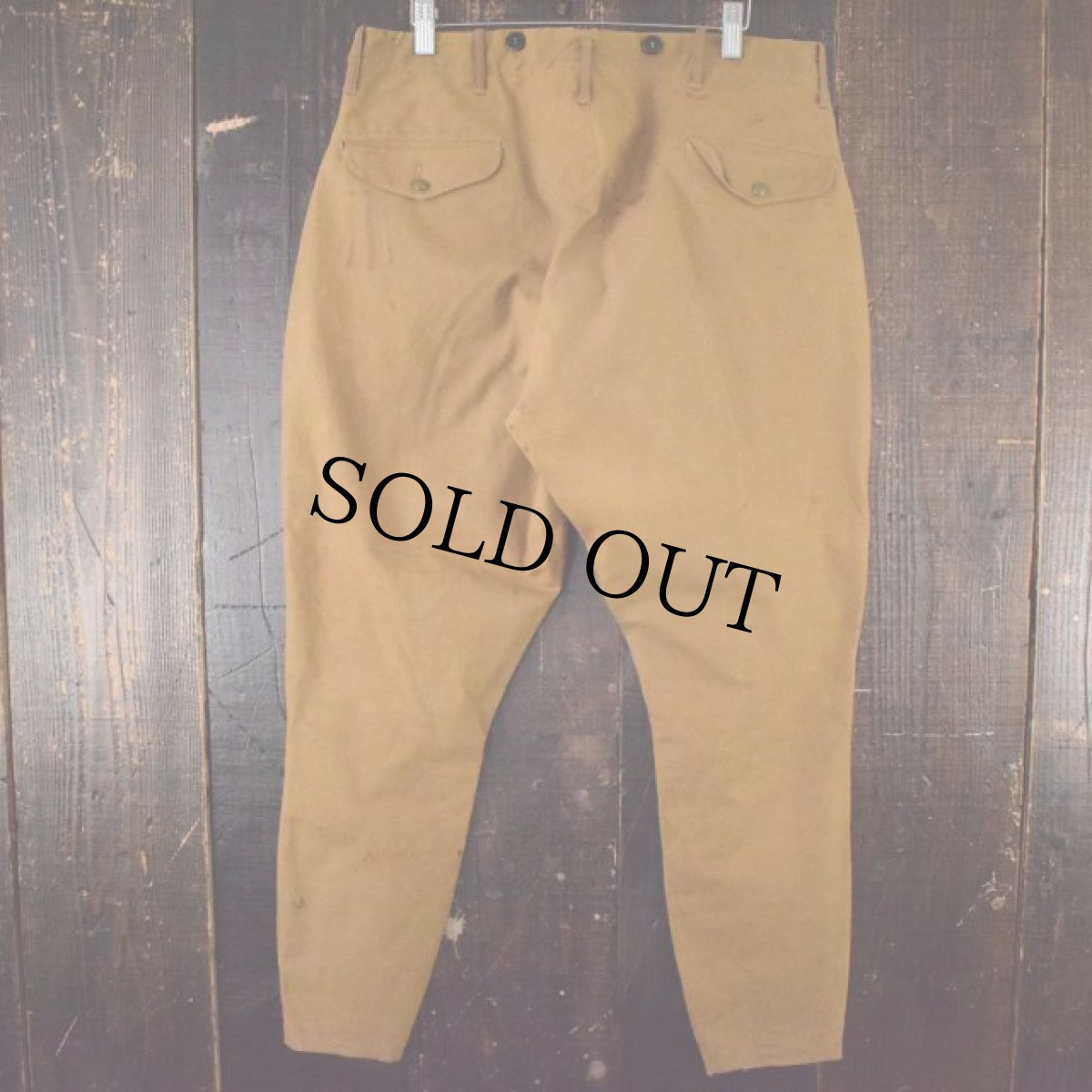 画像2: 20's Utica Duxbak オイルドコットン ジョッパーズパンツ W35 (2)