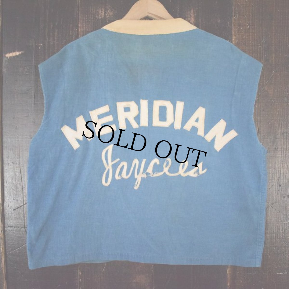 画像2: VINTAGE "IDAHO" アワードパッチ&ピンズ付き コーデュロイベスト (2)