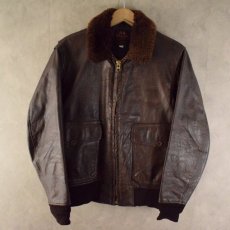 画像1: VINTAGE Willis&Geiger U.S.NAVY G-1 Type フライトジャケット SIZE 40 (1)