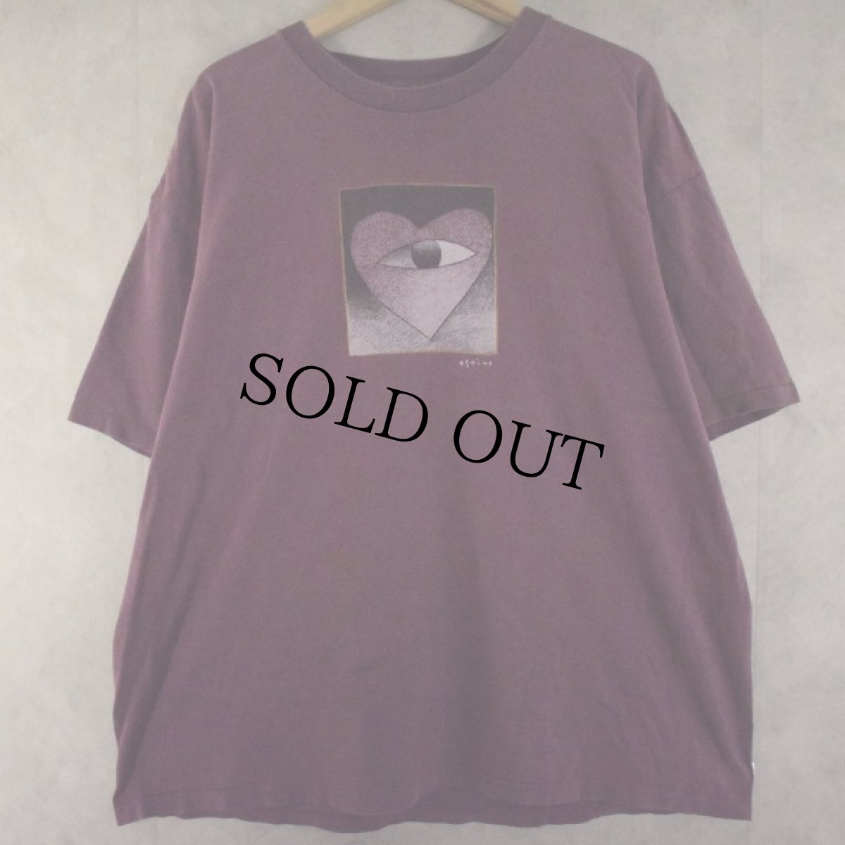 画像1: 90's Richard Stain "Mind's eye" USA製 アートTシャツ XXL (1)