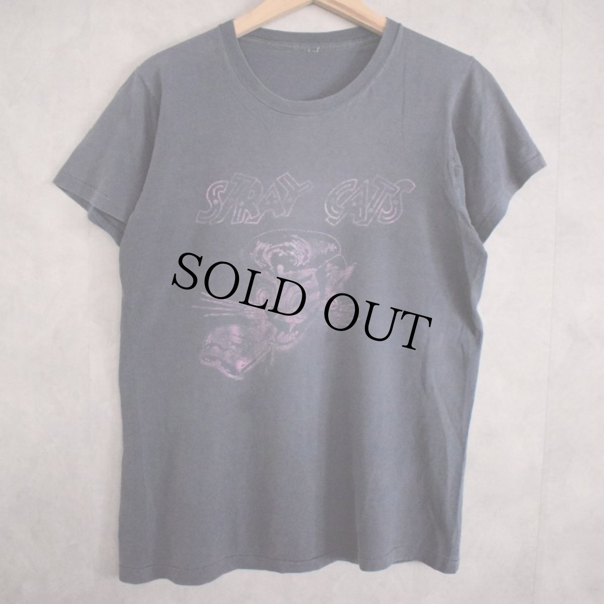 画像2: 80's STRAY CATS "1982 built for speed" ロカビリーバンドツアーTシャツ (2)