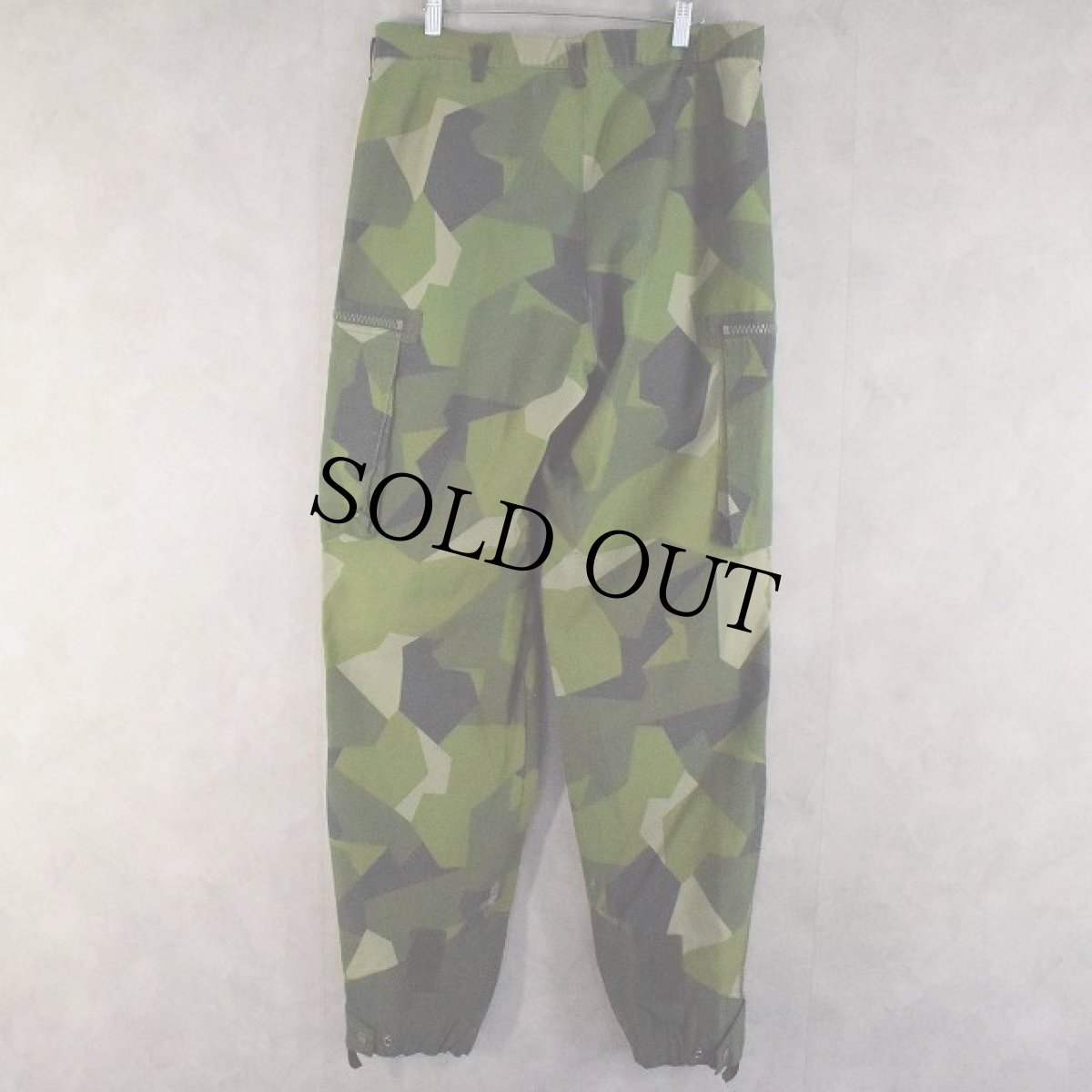 画像2: 90's Swedish Military M-90 Splinter Camo Pants W35 (2)