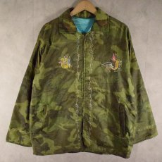 画像2: 60's "AN KHE VIET NAM" キルティングカモ Vietnam Souvenir Jacket (2)