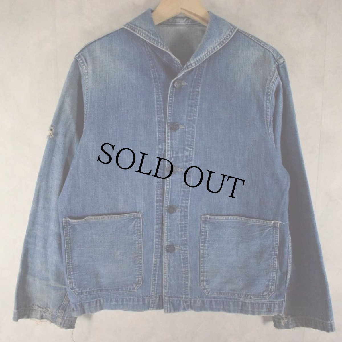 画像1: 50's U.S.NAVY Shawl collar Coverall (1)