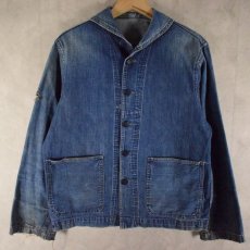 画像1: 50's U.S.NAVY Shawl collar Coverall (1)