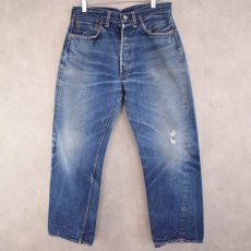 画像1: 60's LEVI'S 501XX 紙パッチ最終モデル BIGE デニムパンツ W30 (1)