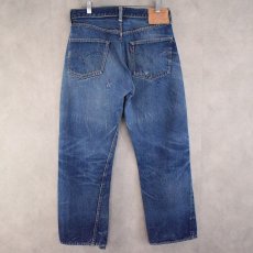 画像2: 60's LEVI'S 501XX 紙パッチ最終モデル BIGE デニムパンツ W30 (2)