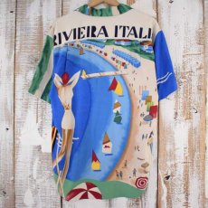 画像1: 90's Ralph Lauren "RIVIERA ITALIA" レーヨンシャツ SIZE 9 (1)