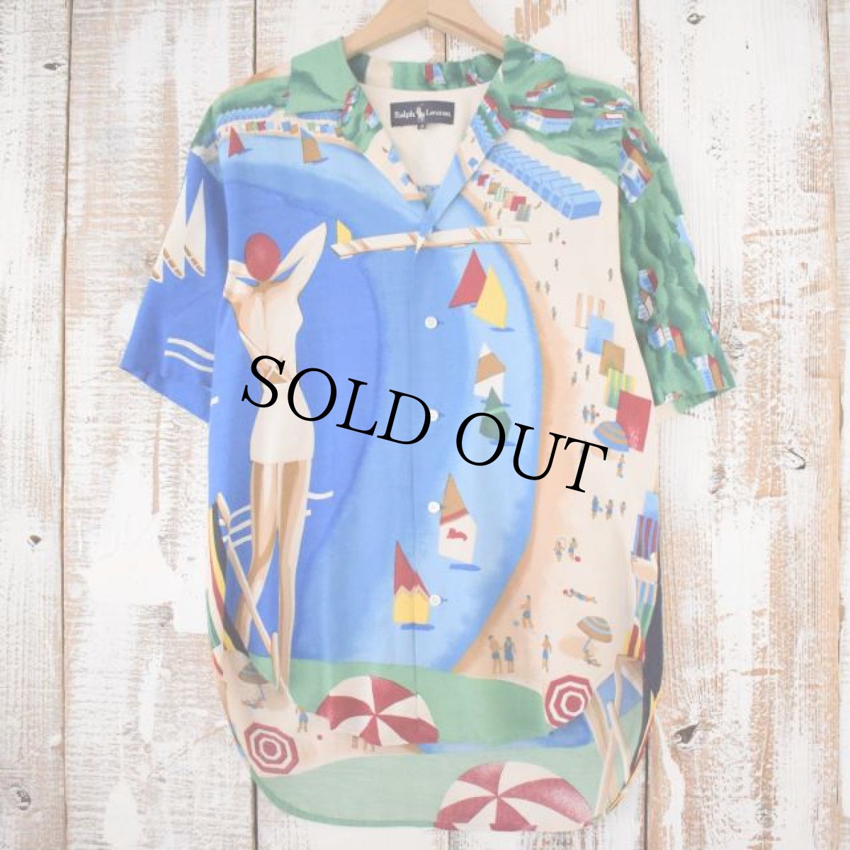 画像2: 90's Ralph Lauren "RIVIERA ITALIA" レーヨンシャツ SIZE 9 (2)