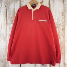 画像2: 90's POLO Ralph Lauren "RL-92" コットンラガーシャツ L (2)