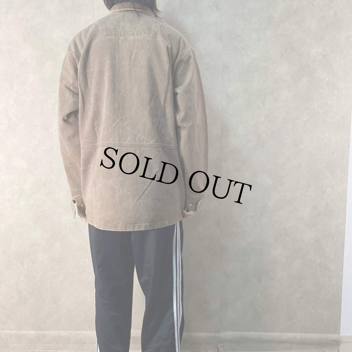 画像4: 90's STUSSY USA製 ブラウンデニムジャケット L (4)