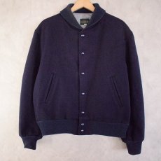 画像1: J.CREW ショールカラー ウールスタジャン M (1)