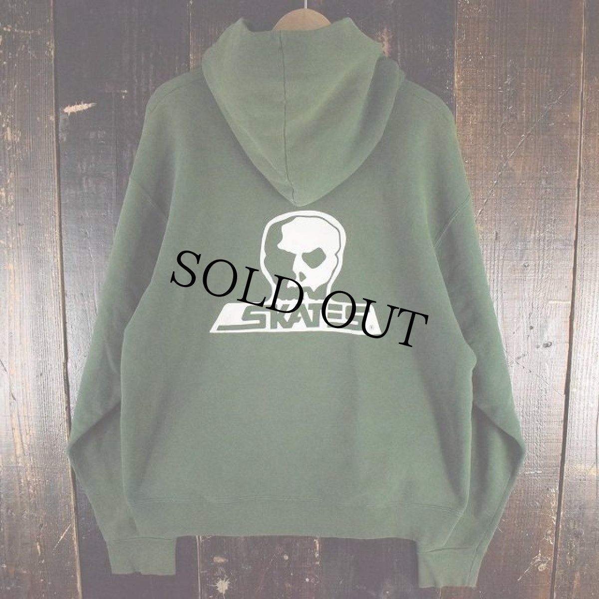 画像2: 90's SKULL SKATES ロゴプリント スウェットフーディ XL (2)