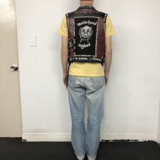 画像5: Handmade Punk custom ペイント×スタッズ デニムベスト (5)