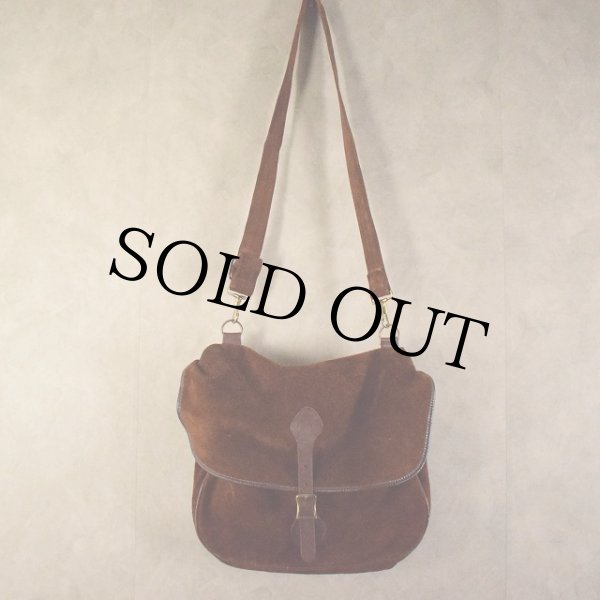 60s ビンテージ エルエルビーン ショルダーバッグ 筆記タグ レザー L.L. Bean Cursive Logo Vintage Field Shoulder Harversack Bag