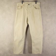 画像1: 60's LEVI'S 911B BIGE コットンピケパンツ W35 DEADSTOCK (1)