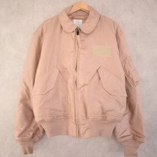 画像1: 2000's U.S.AIR FORCE CWU-45/P Flight Jacket "TAN" LARGE (1)