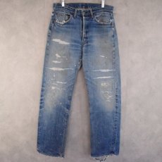 画像1: 60's LEVI'S 501 BIGE デニムパンツ W33 (1)