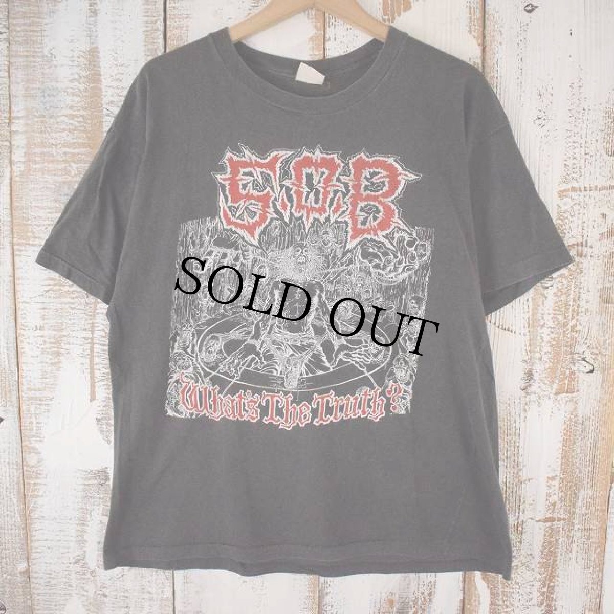 画像2: 90's S.O.B "Gate of Doom" パンクバンド ツアーTシャツ (2)