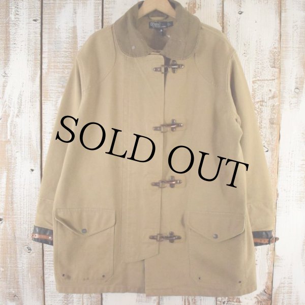 ポロラルフローレン コットンダック地 ファイヤーマンコート キャメル